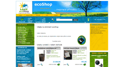 Desktop Screenshot of ecoshop.cz