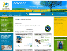 Tablet Screenshot of ecoshop.cz